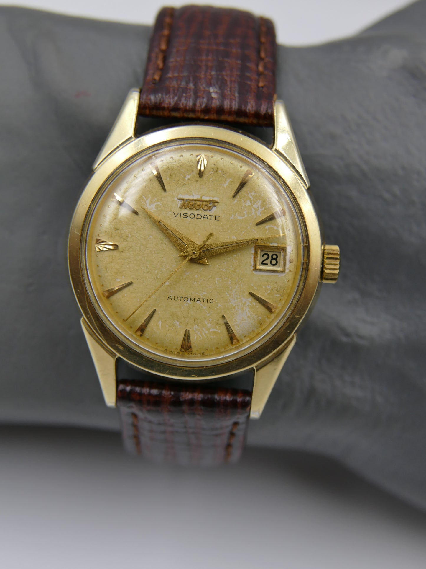 50s vintage watch mens Tissot Visodate ref 6946 -11 automatic 28.5R-621 w/box