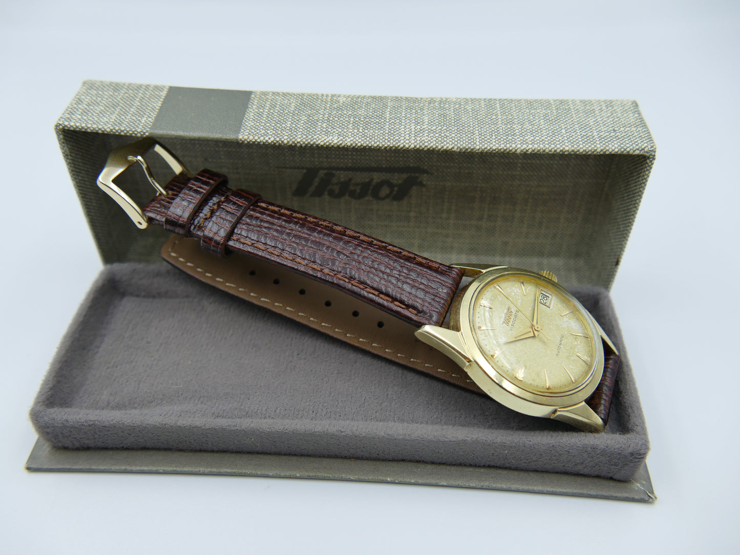 50s vintage watch mens Tissot Visodate ref 6946 -11 automatic 28.5R-621 w/box