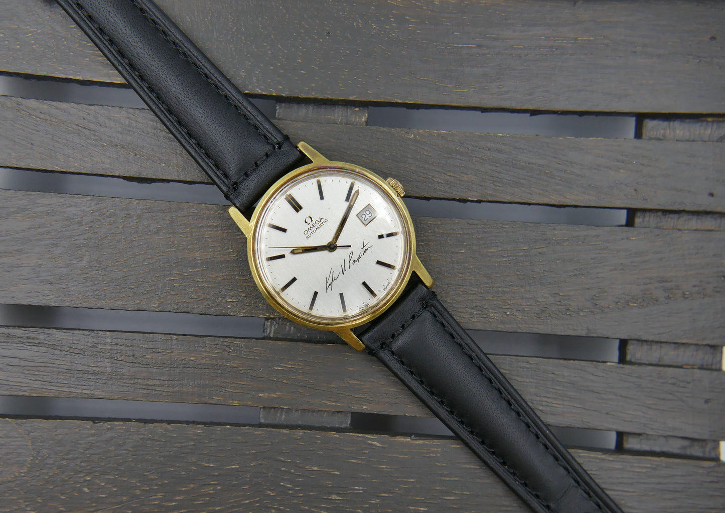 70s vintage watch mens Omega Geneve ref 166.0098 automatic 1480 serviced