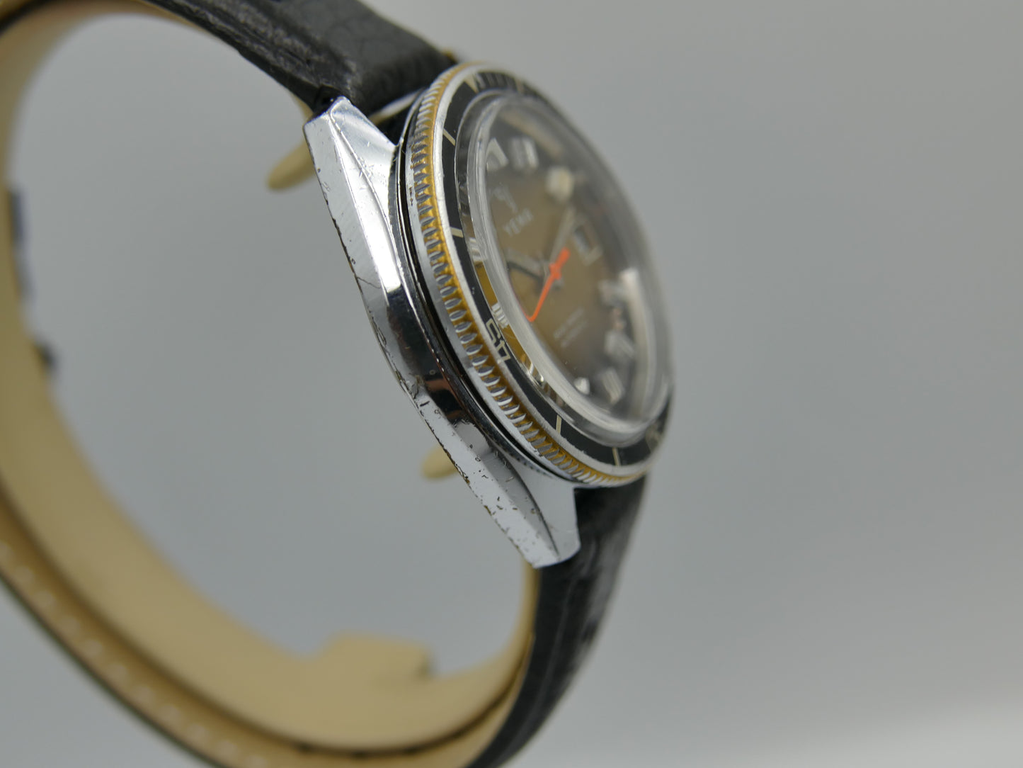 80s vintage watch mens Yema plongee diver ref. 631014 sous marine automatic FE 4611