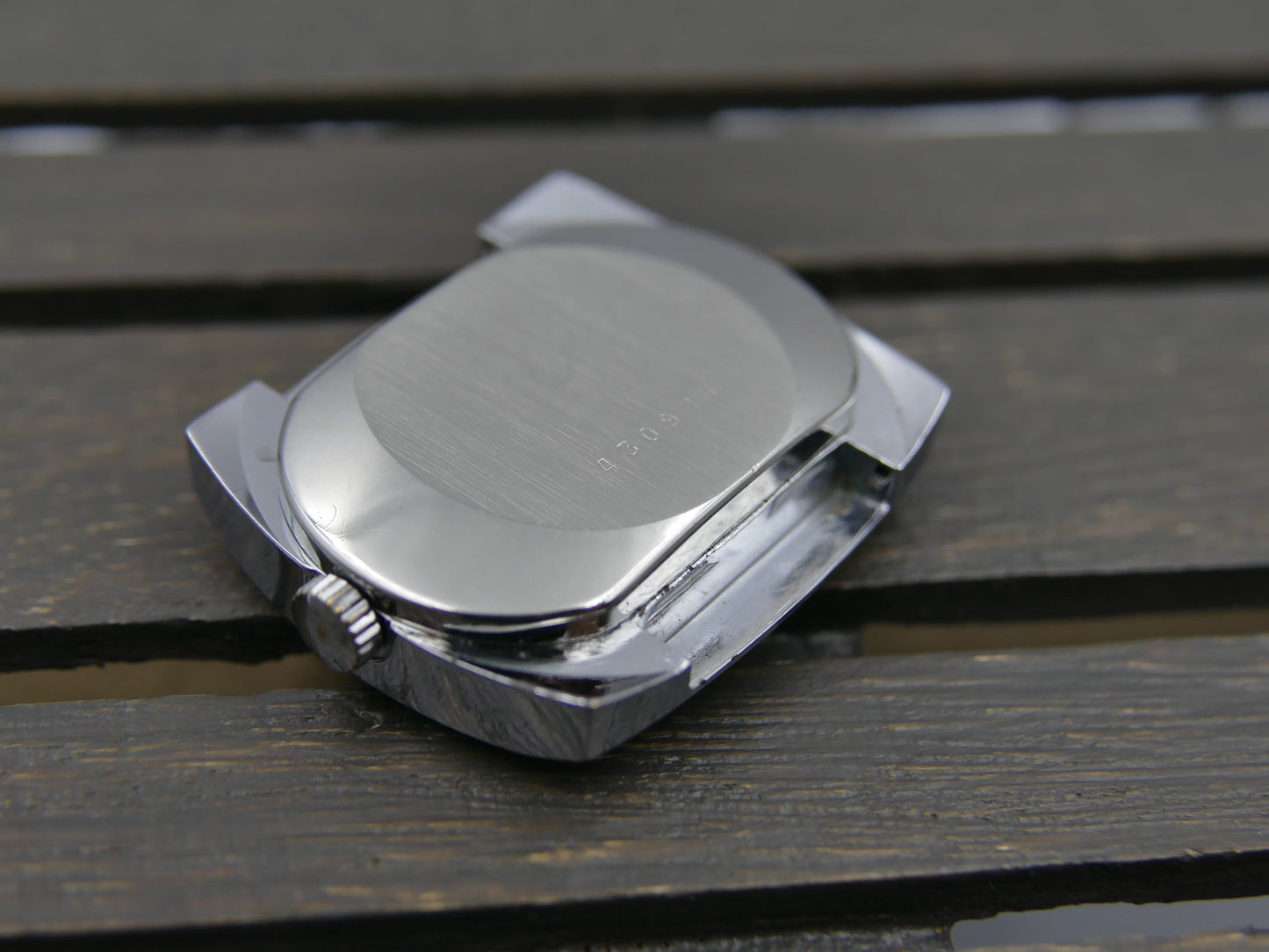 70s vintage watch mens Yema TV manual wind FHF 362 red yellow dial funky