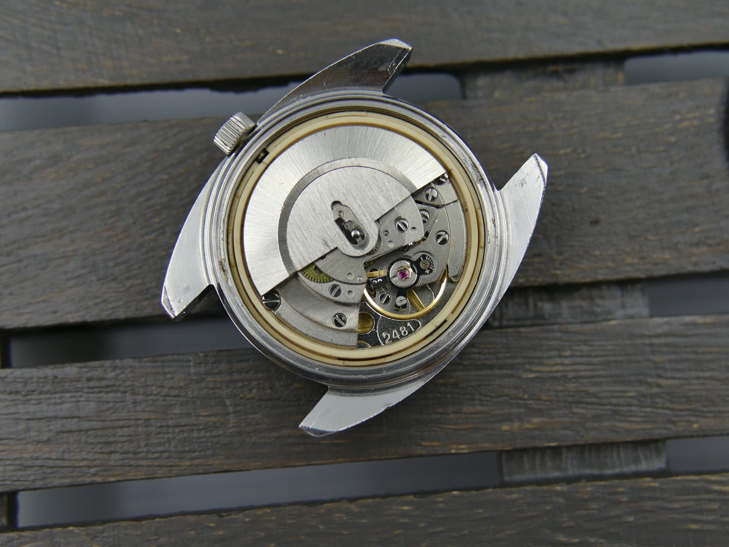 70s vintage watch mens Tissot Seastar ref. 44660 1X automatic 2481 brown serviced