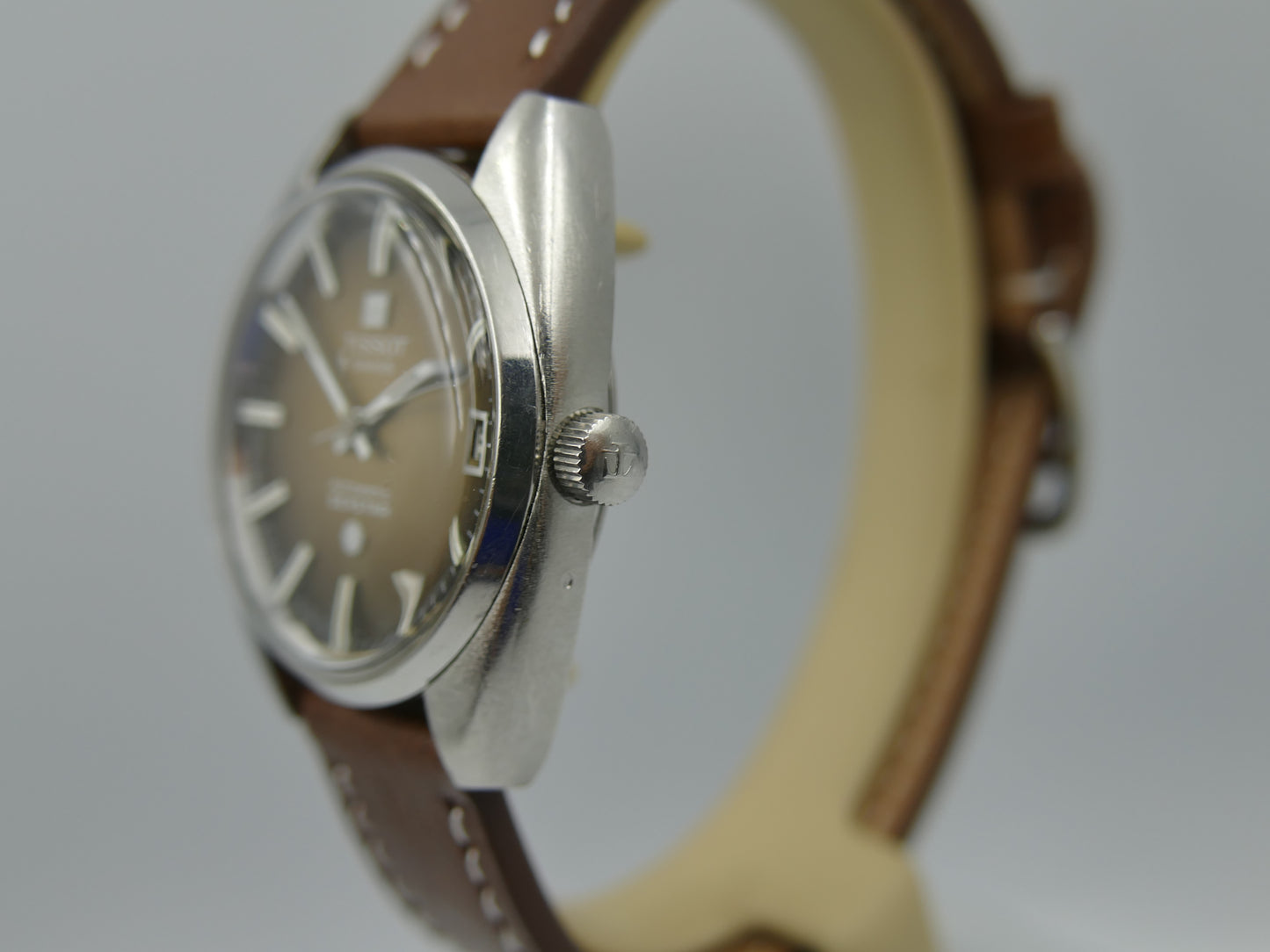 70s vintage watch mens Tissot Seastar ref. 44660 1X automatic 2481 brown serviced