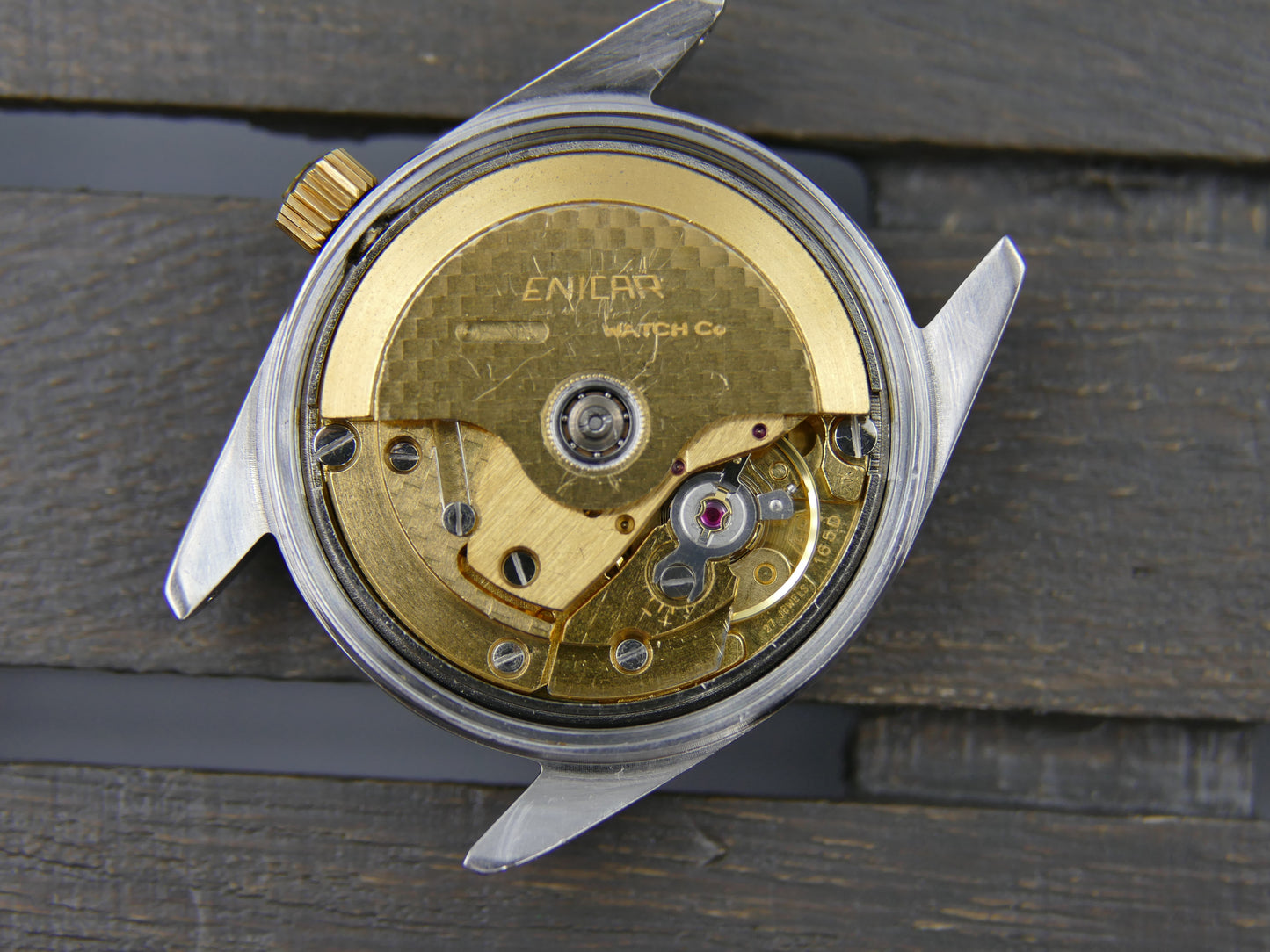 Vintage watch mens Enicar president ref 165-79-02 automatic serviced mint