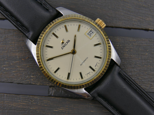 Vintage watch mens Enicar president ref 165-79-02 automatic serviced mint