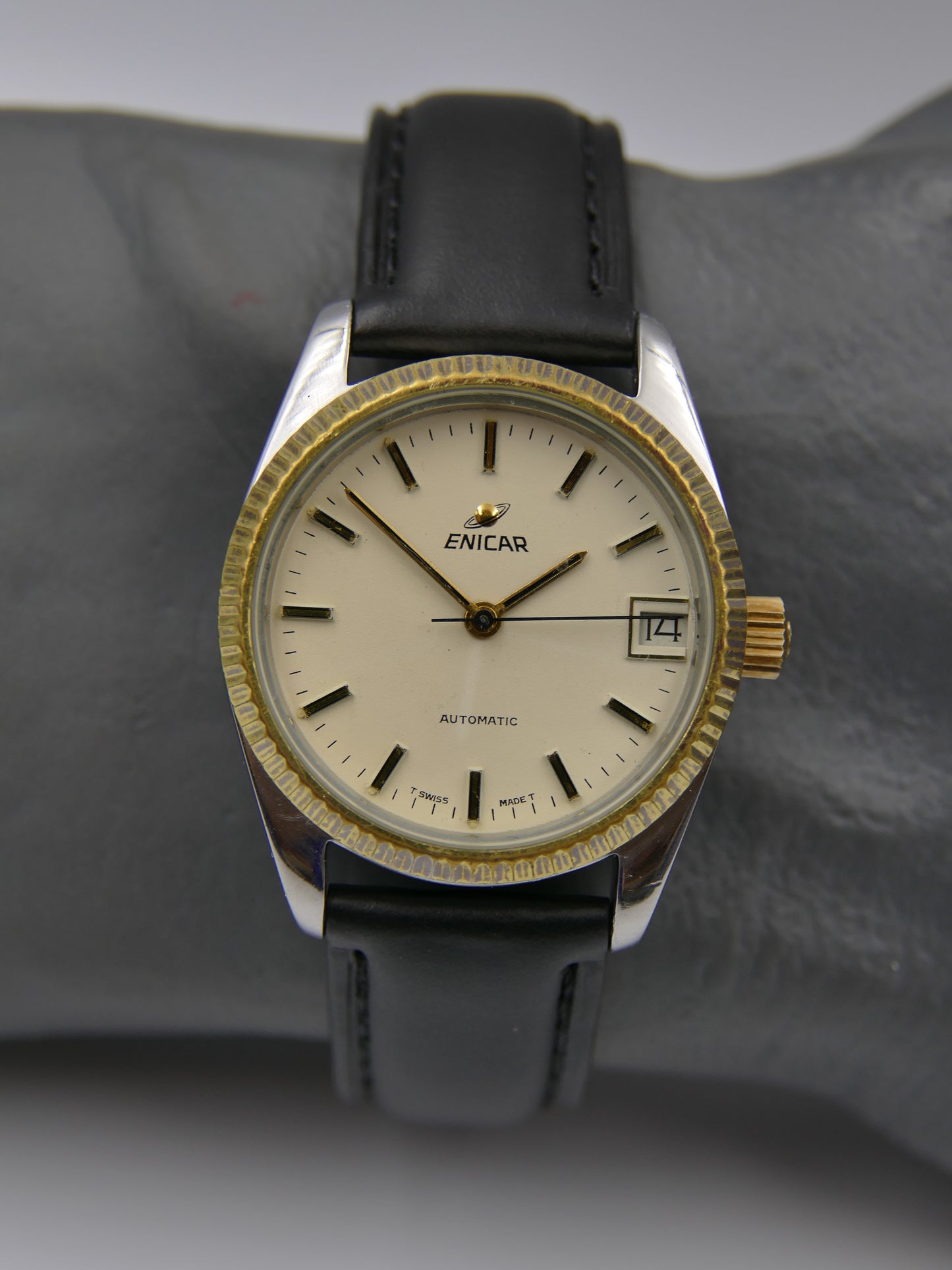 Vintage watch mens Enicar president ref 165-79-02 automatic serviced mint