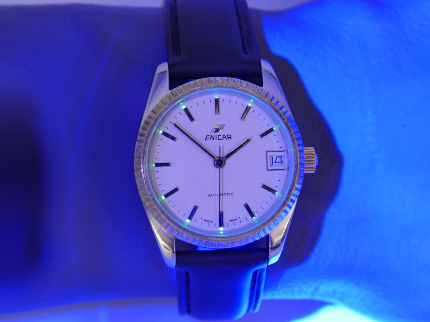 Vintage watch mens Enicar president ref 165-79-02 automatic serviced mint