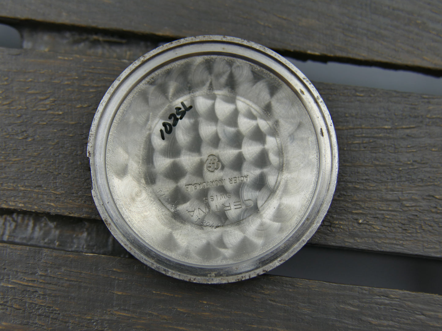 50s vintage watch mens Certina Calendar ref 79312 automatic 28-451 gold cap