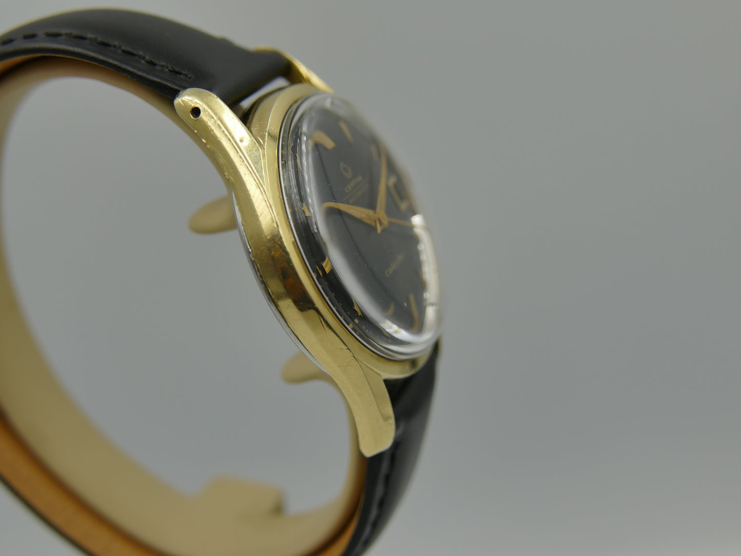 50s vintage watch mens Certina Calendar ref 79312 automatic 28-451 gold cap
