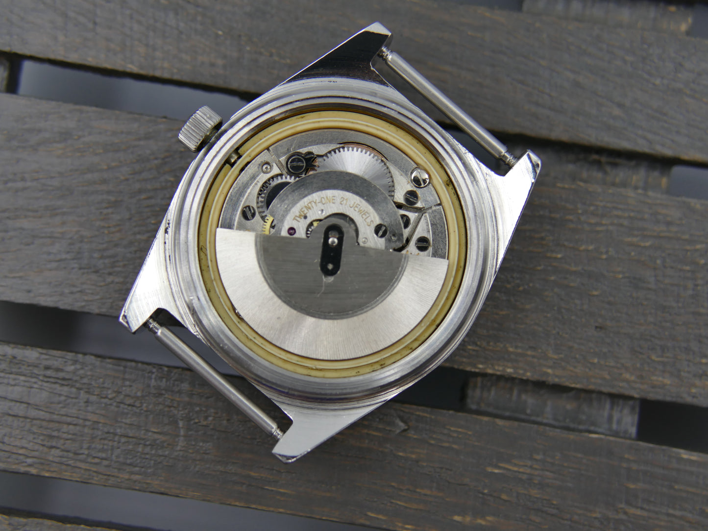 70s vintage watch mens Tissot Pr 516 GL ref. 44572 5X automatic 784 blue serviced