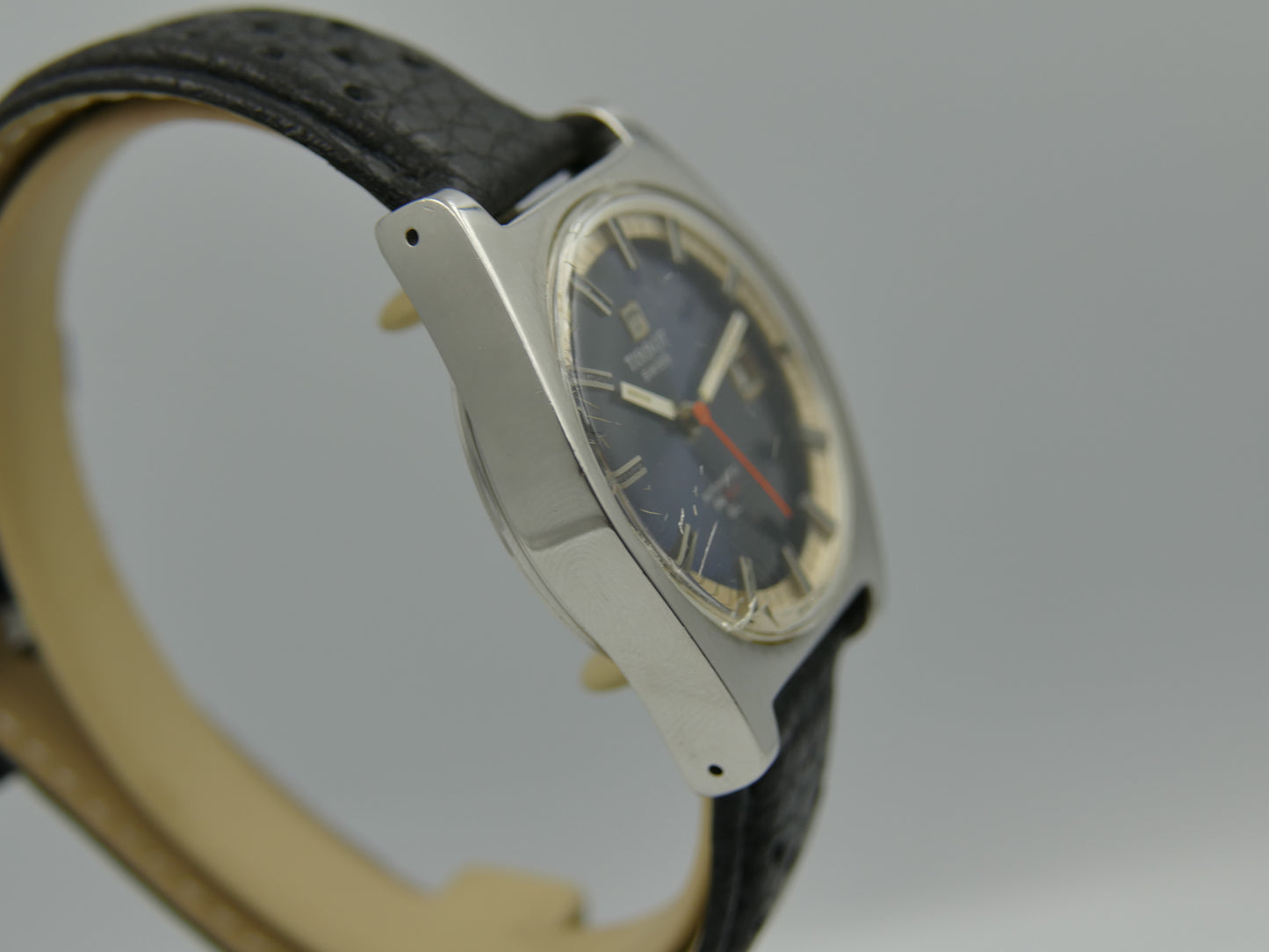 70s vintage watch mens Tissot Pr 516 GL ref. 44572 5X automatic 784 blue serviced