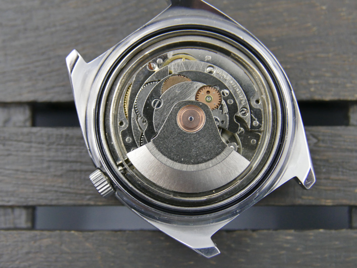 70s vintage watch FESA automatic FE 4612 green NOS