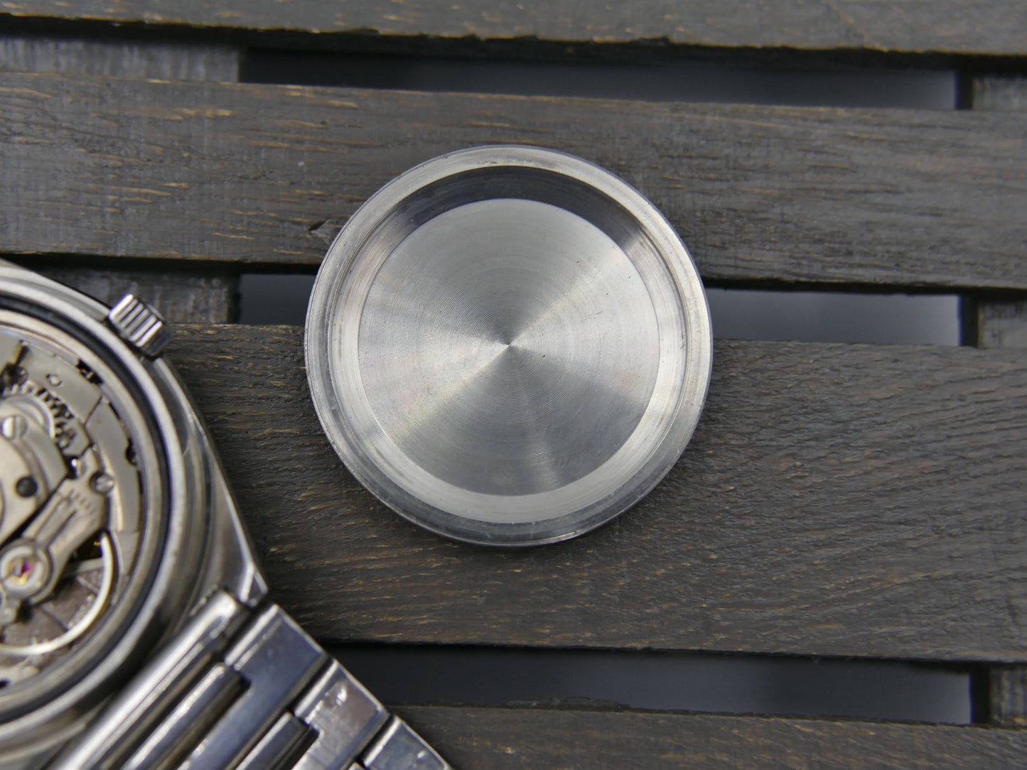 70s vintage watch Certina ref AHB012 automatic ETA 2789 blue dial steel NOS