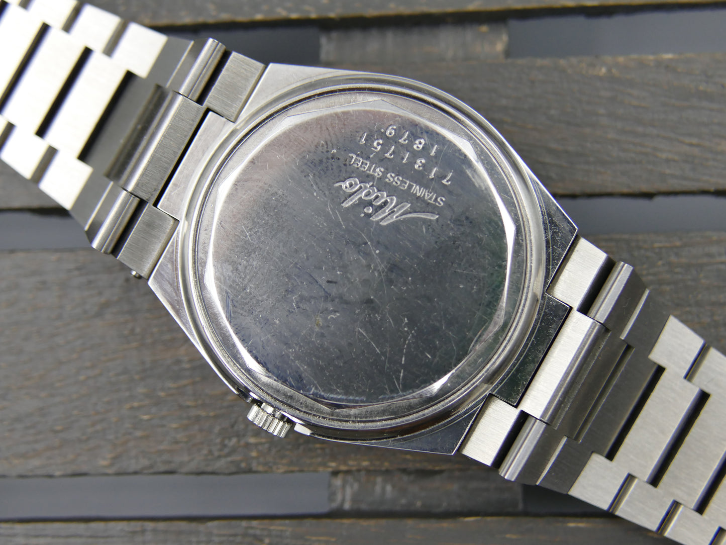 70s vintage watch mens Mido multi star ref 1879 automatic eta 2780 blue mint