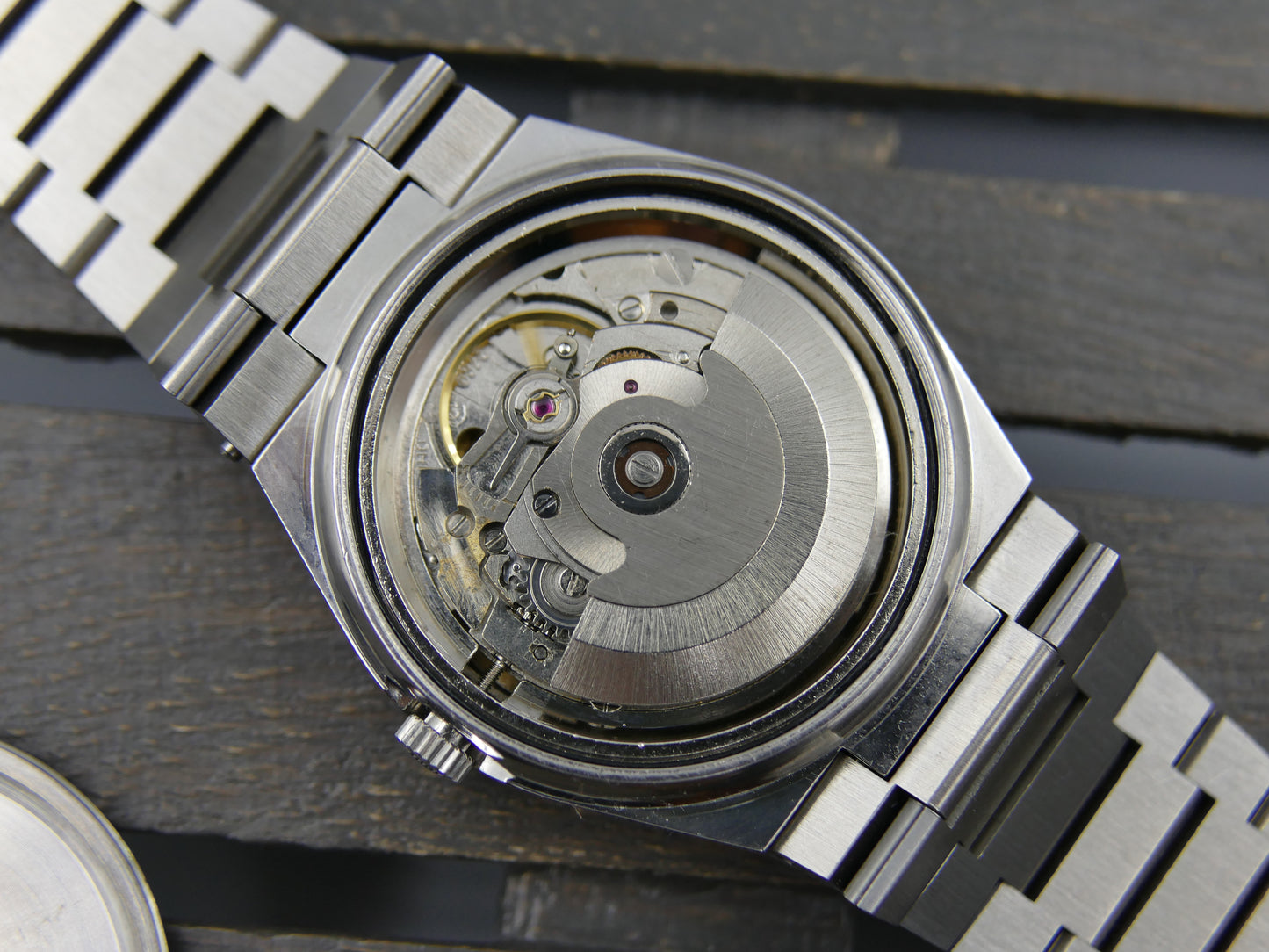 70s vintage watch mens Mido multi star ref 1879 automatic eta 2780 blue mint