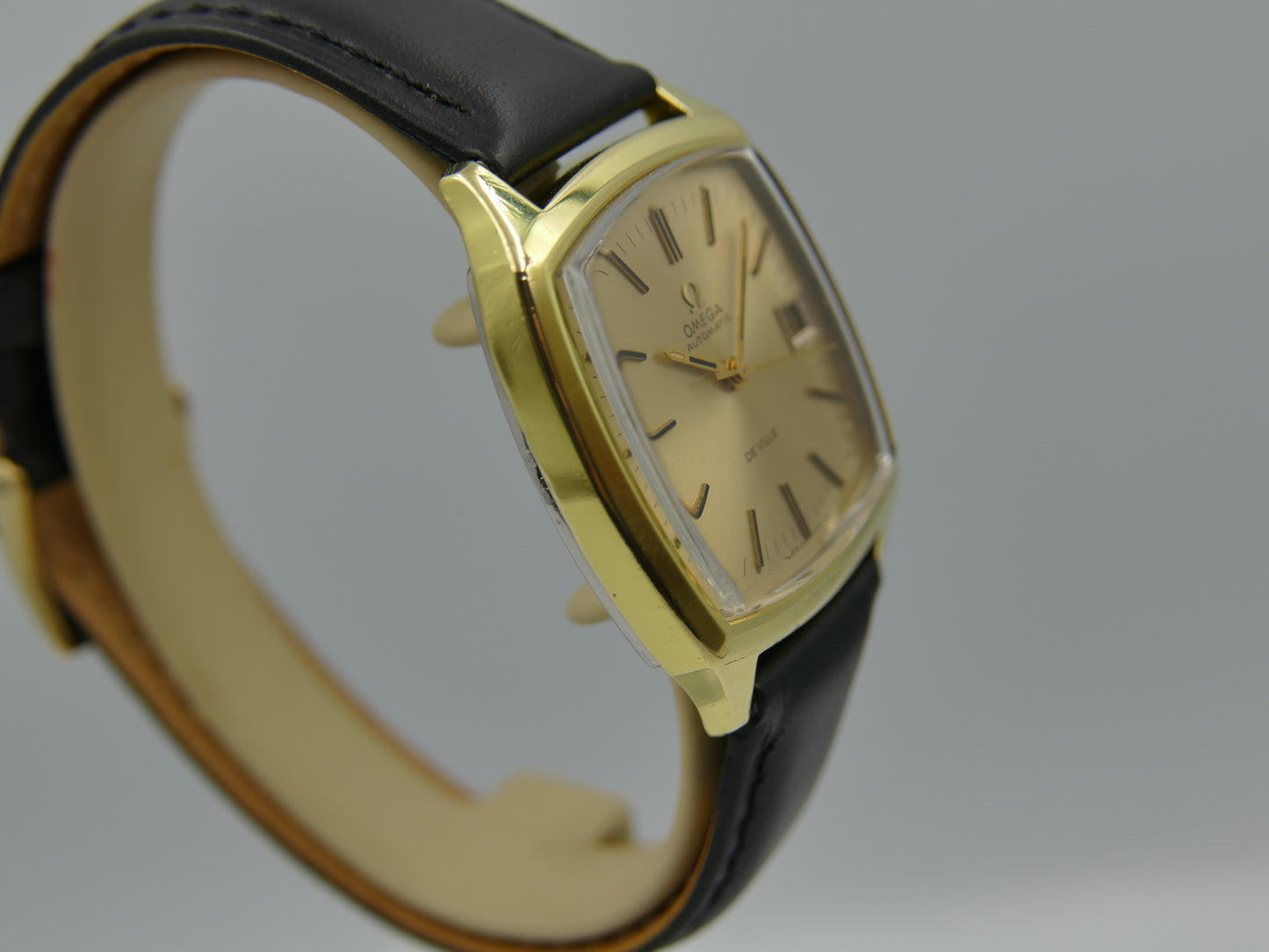 70s vintage watch Omega De Ville 166.075 automatic cal 1002 gold pl serviced