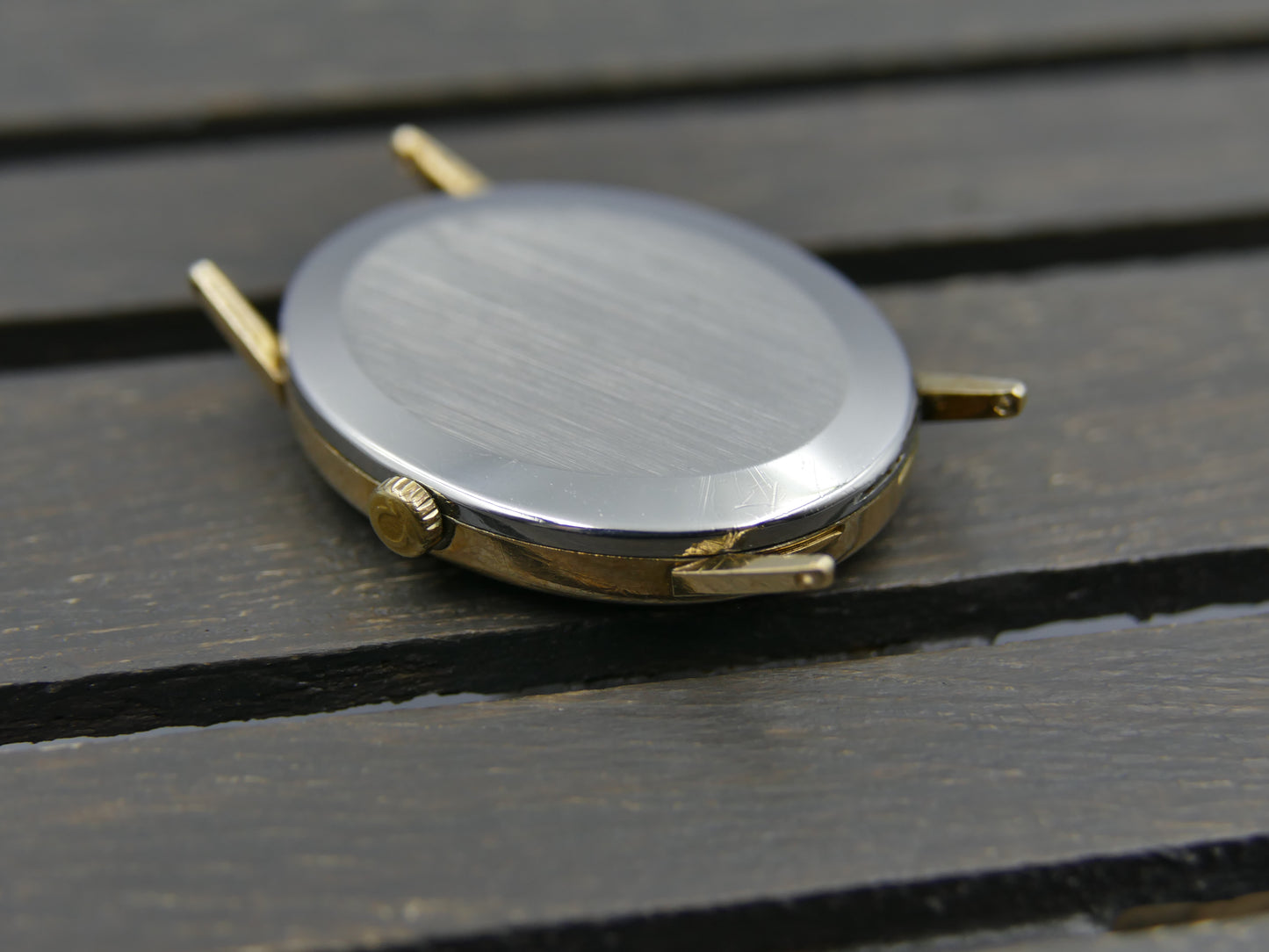 70s vintage Omega Geneve Ellipse ref 511.416 with Floral guilloché dial cal 625