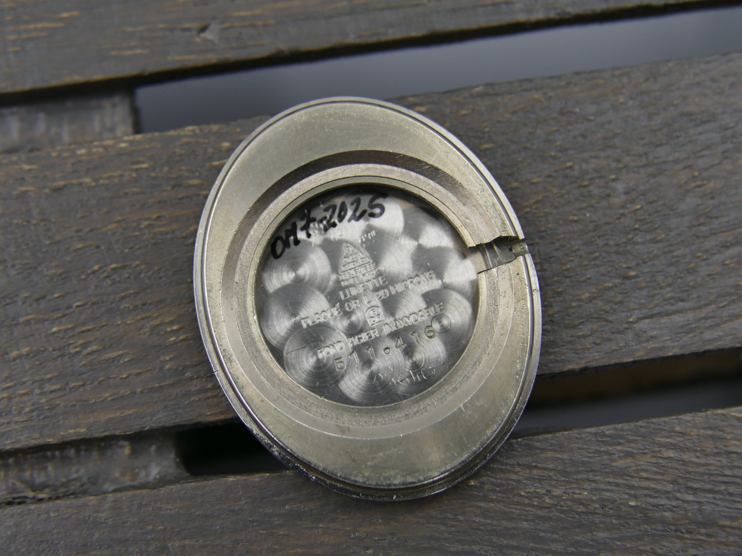 70s vintage Omega Geneve Ellipse ref 511.416 with Floral guilloché dial cal 625