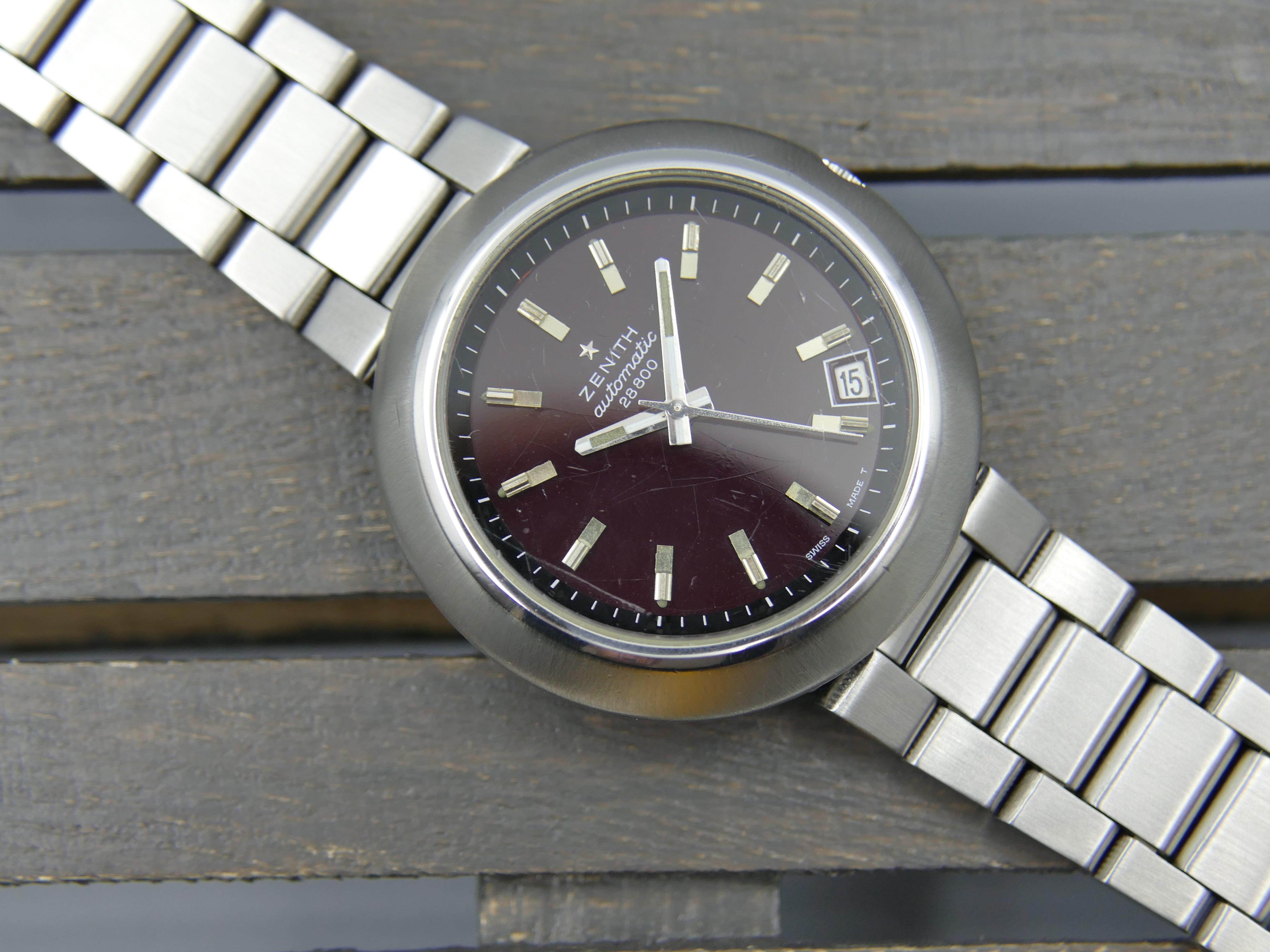 70s vintage watch Zenith ref 01-1190-290 UFO Disco Volante