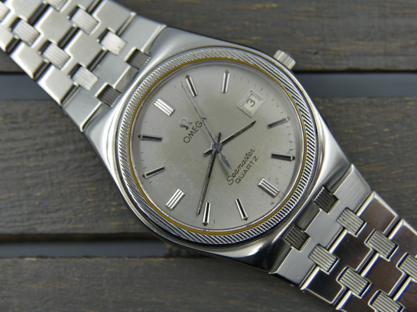 70s vintage watch OMega Seamaster quartz cal. 1342 ref. 196.0134 / 396.0873 vintage royal oak