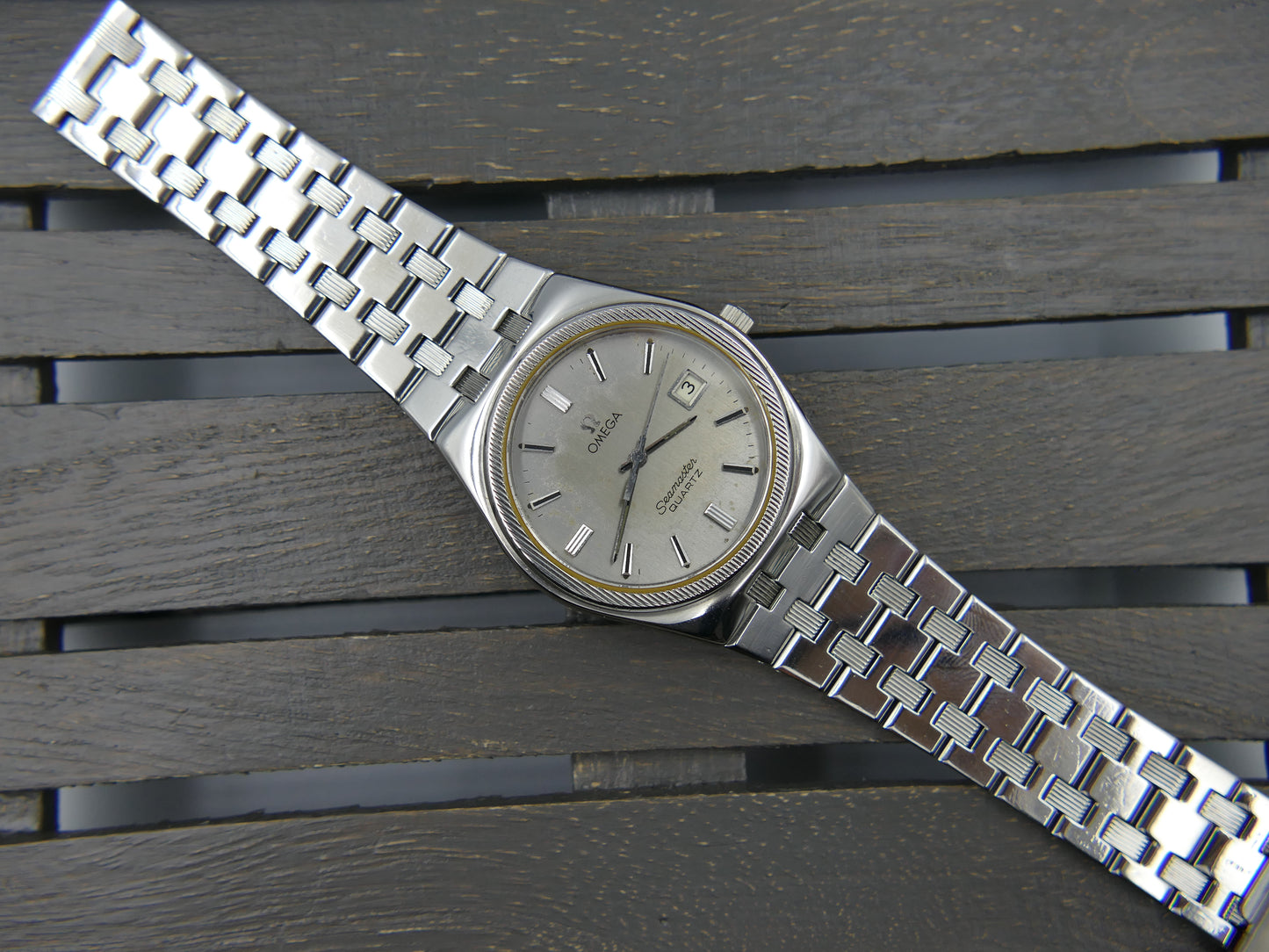 70s vintage watch OMega Seamaster quartz cal. 1342 ref. 196.0134 / 396.0873 vintage royal oak