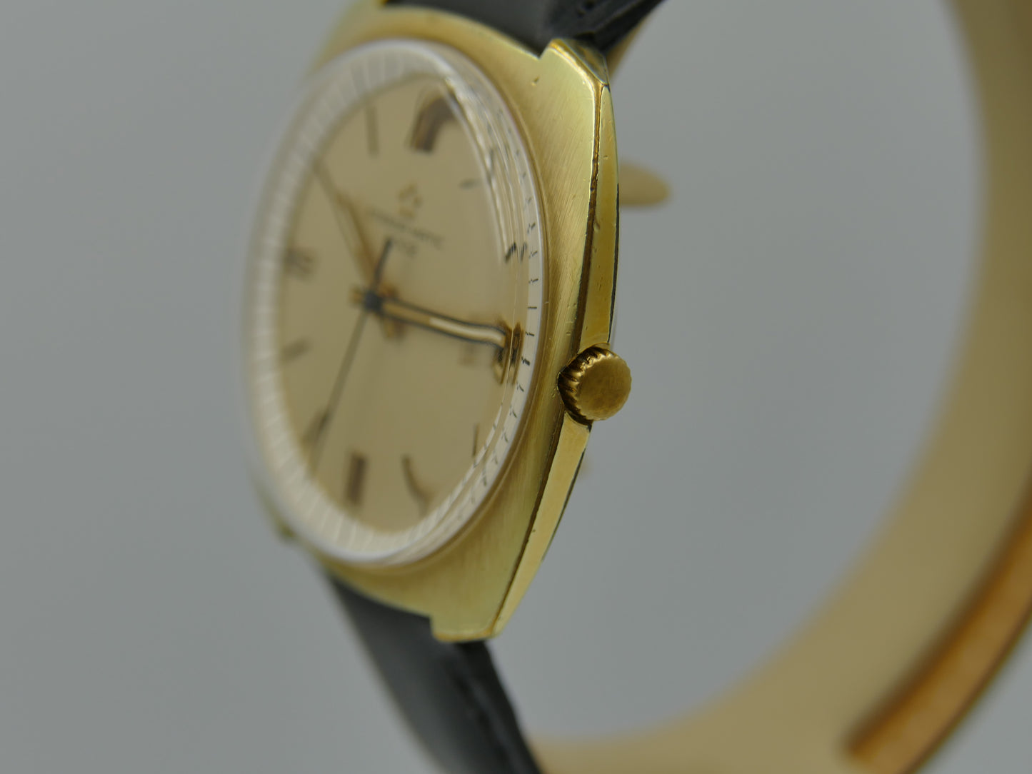 70s vintage watch mens Eterna Matic 2002 automatic gold pl serviced W/Box
