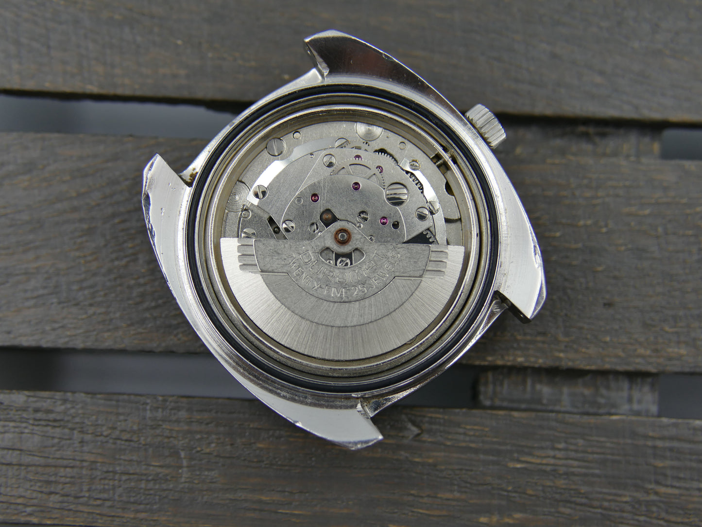 70s vintage watch mens LIP Sport Tonneau automatic Duromat 7525 Burgundy dial