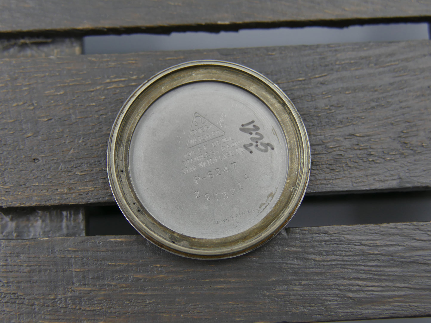 50s vintage watch mens Omega P- 6247 hand wind cal. 371 gold 10k G. F. serviced