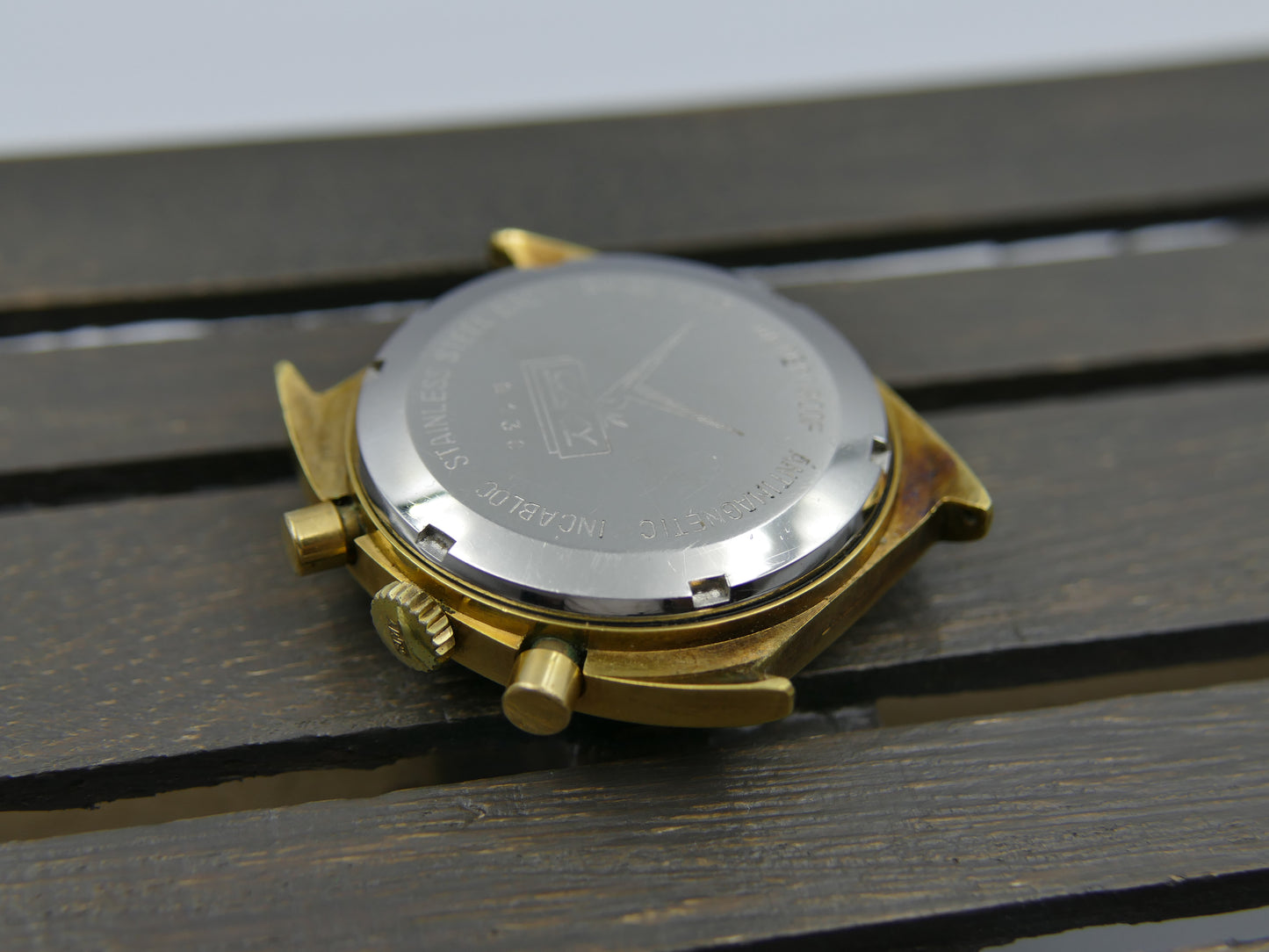 70s vintage watch mens Camy ref 9130 Geneve Chronograph manual wind valjoux 7733
