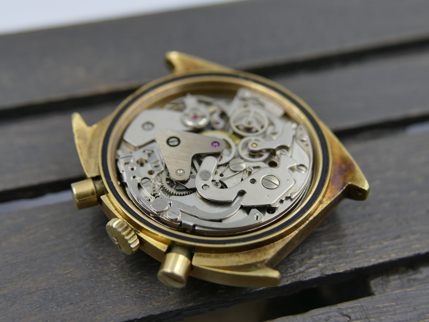 70s vintage watch mens Camy ref 9130 Geneve Chronograph manual wind valjoux 7733