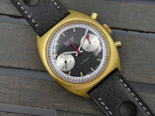 70s vintage watch mens Camy ref 9130 Geneve Chronograph manual wind valjoux 7733
