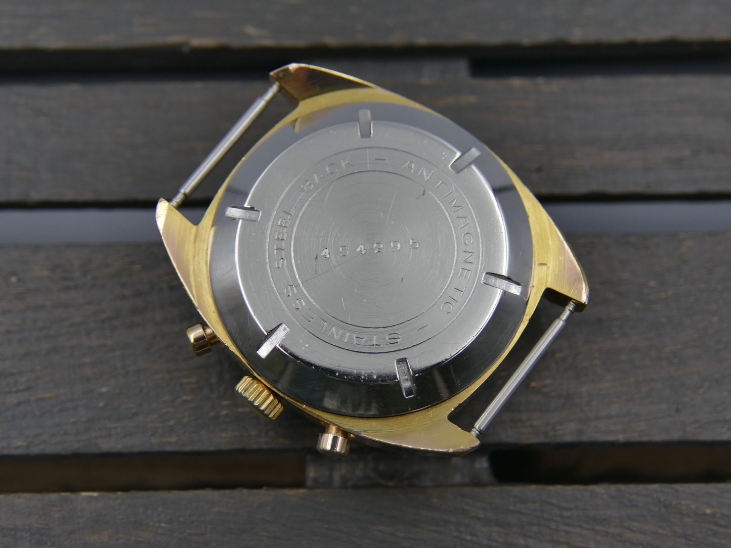 70s vintage watch mens ROF prestige valjoux 7734 gold plated serviced