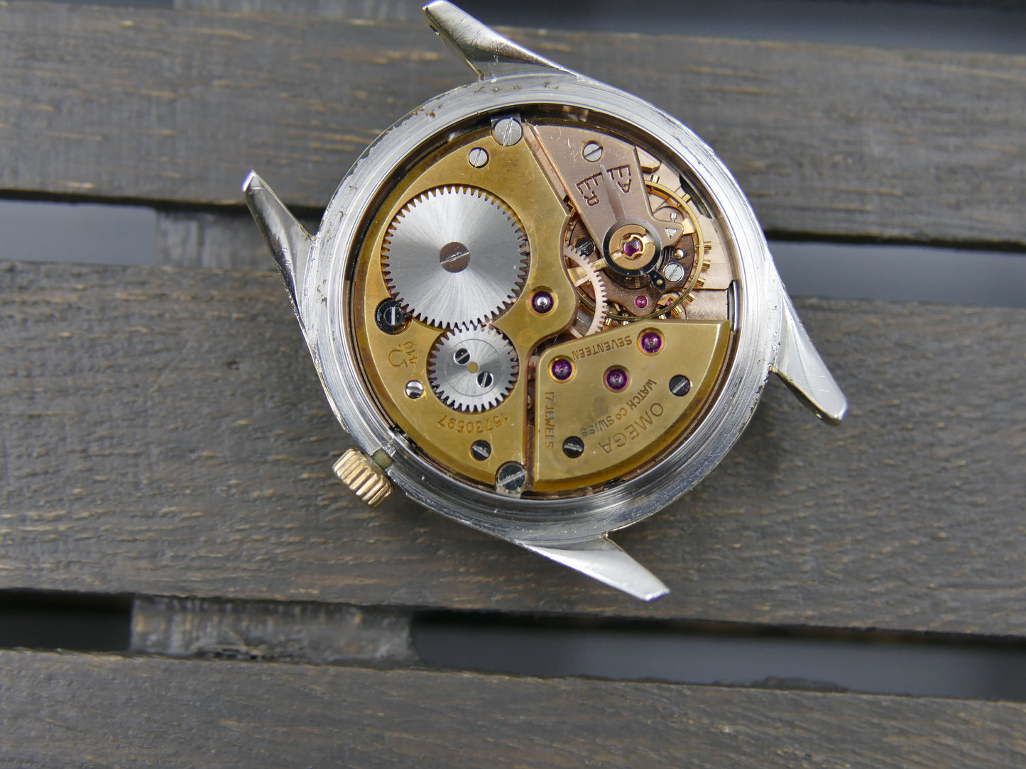 50s vintage watch mens Omega Seamaster ref. 2830 -6 / 2829 cal 410 gold cap serviced