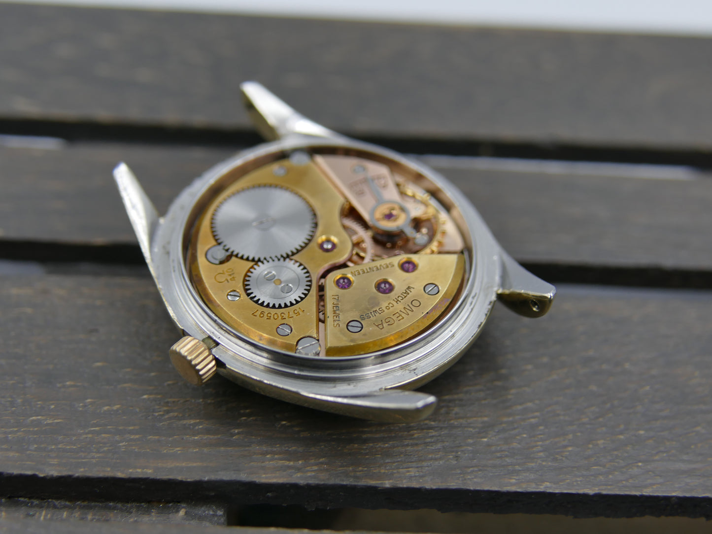 50s vintage watch mens Omega Seamaster ref. 2830 -6 / 2829 cal 410 gold cap serviced