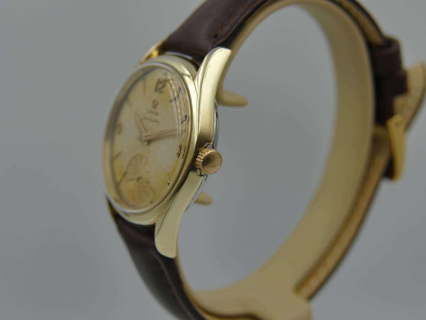 50s vintage watch mens Omega Seamaster ref. 2830 -6 / 2829 cal 410 gold cap serviced
