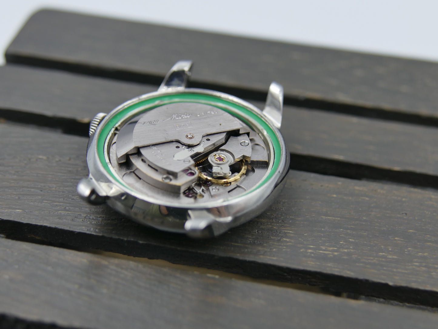 50s vintage watch mens MIdo Multifort powerwind automatic 917P borgel SS serviced