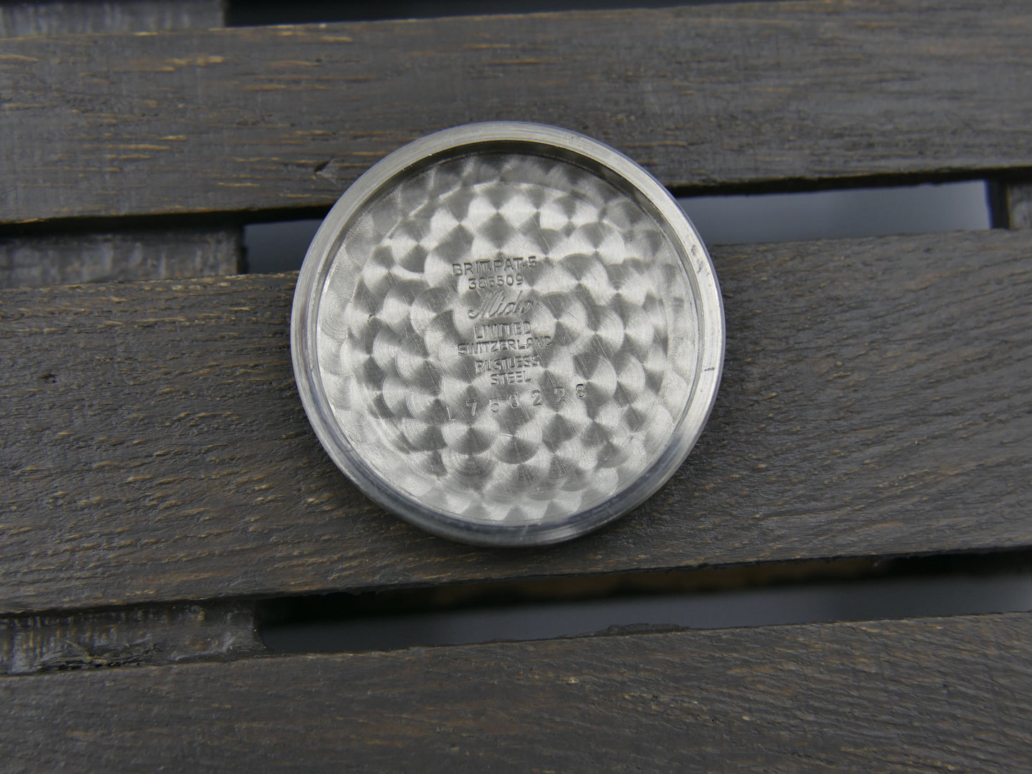 50s vintage watch mens Mido Multifort Superautomatic Powerwind black 917PC Borgel