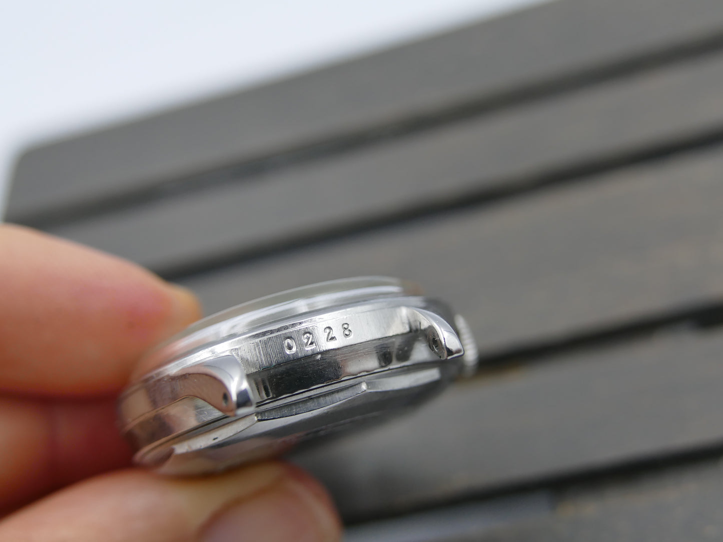 50s vintage watch mens Mido Multifort Superautomatic Powerwind black 917PC Borgel