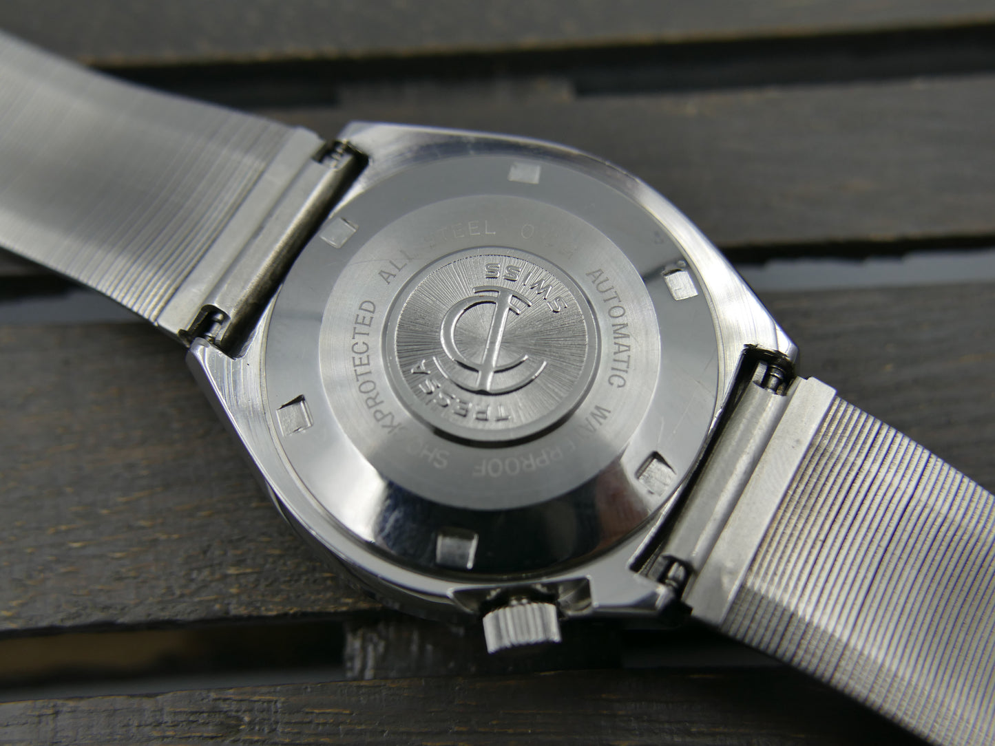 70s vintage watch mens Tressa Laser Beam automatic AS 2066 SS tiger serviced