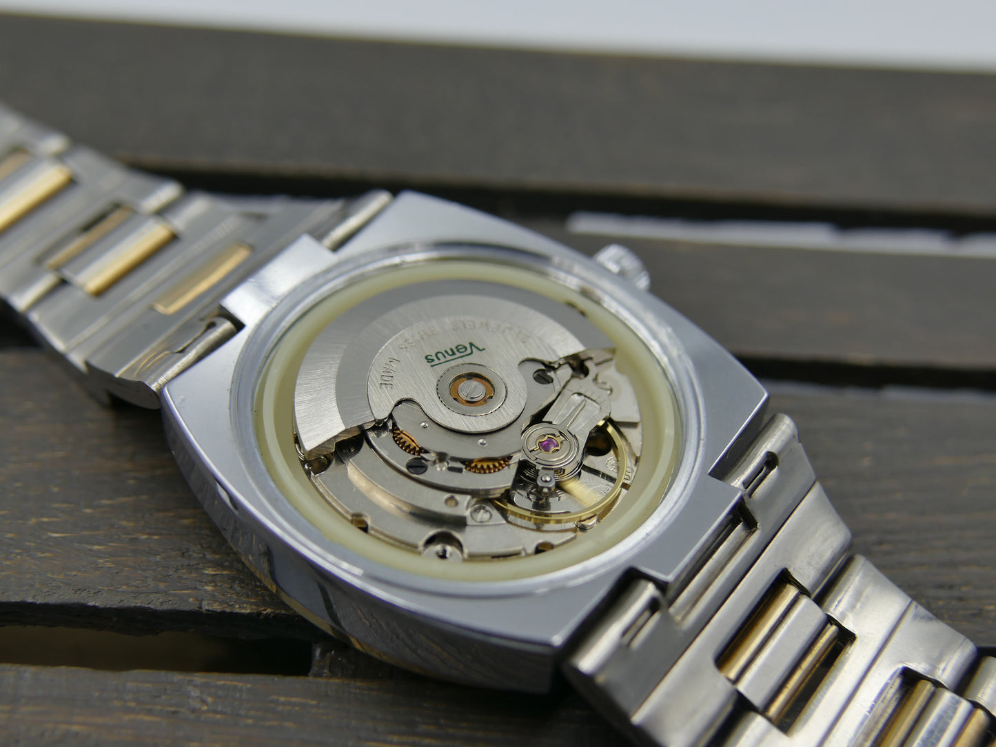 70s Vintage watch mens NOS Venus TV ref 97.58.12 automatic eta 2789 -1