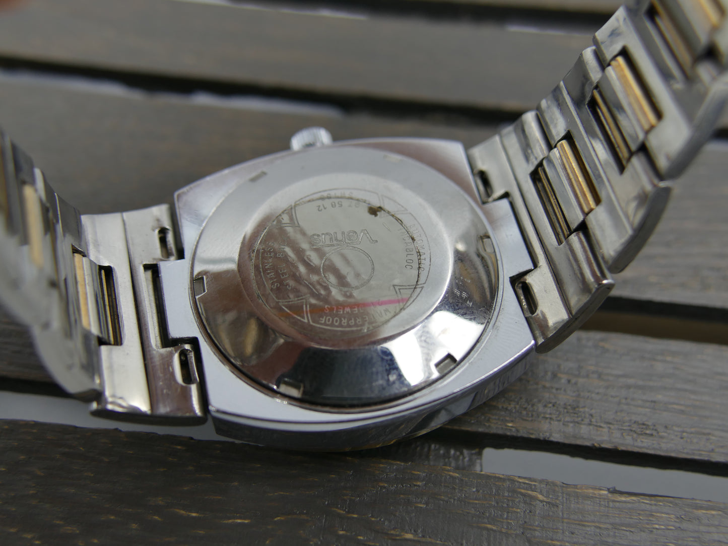70s Vintage watch mens NOS Venus TV ref 97.58.12 automatic eta 2789 -1