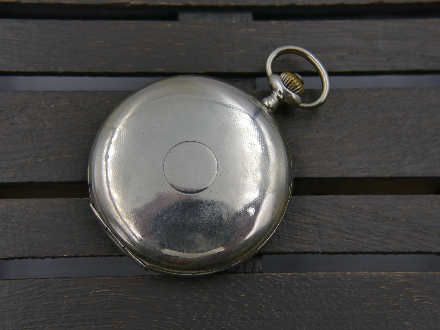 10s vintage gousset pocket watch savonnette Tissot hand wind solid silver 0.800
