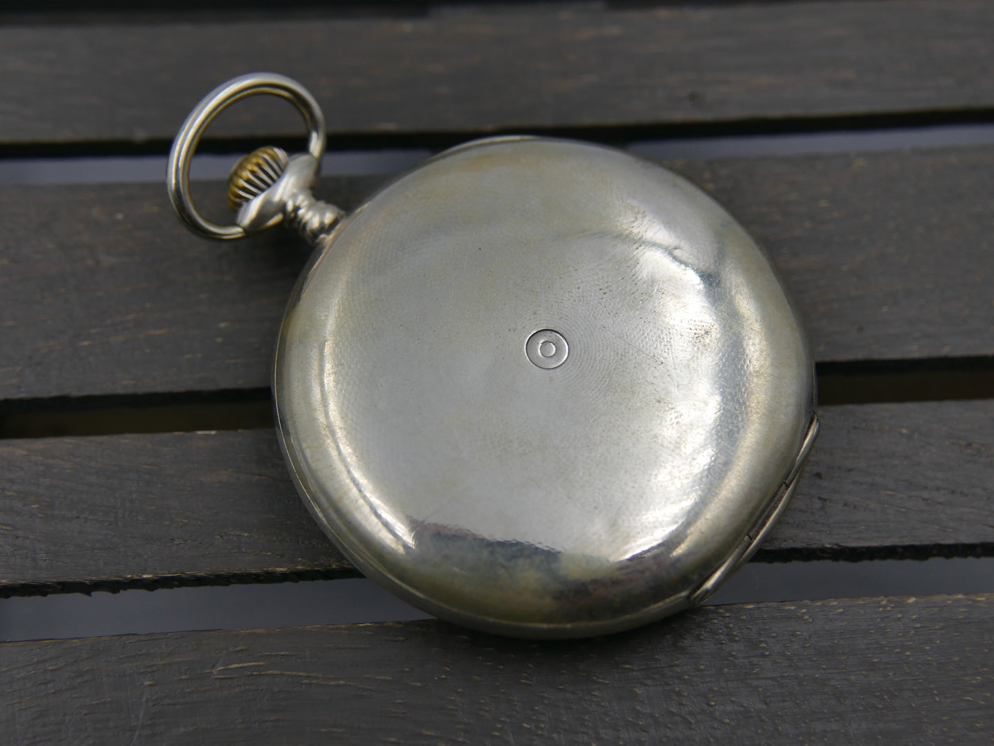 10s vintage gousset pocket watch savonnette Tissot hand wind solid silver 0.800