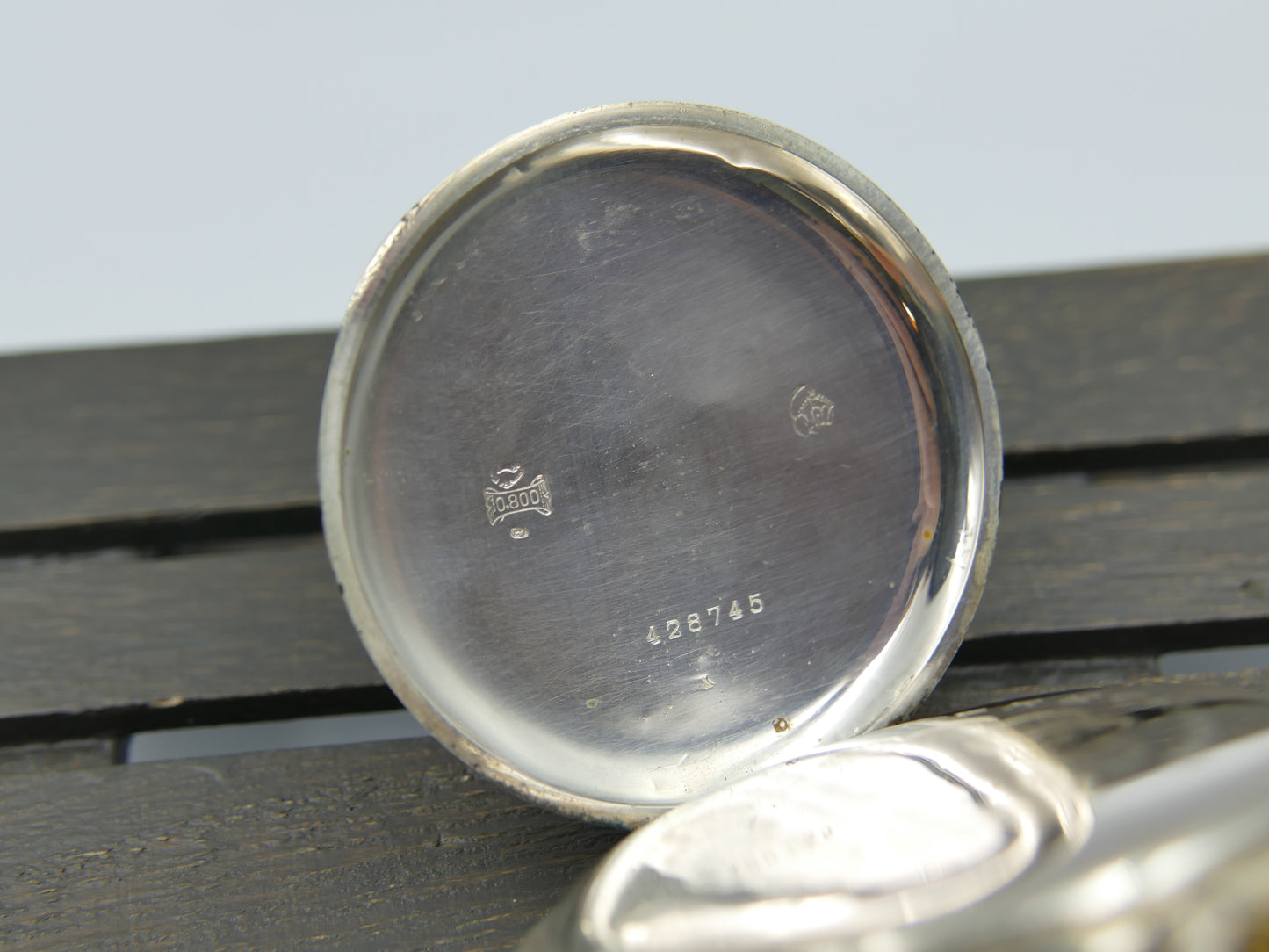 10s vintage gousset pocket watch savonnette Tissot hand wind solid silver 0.800
