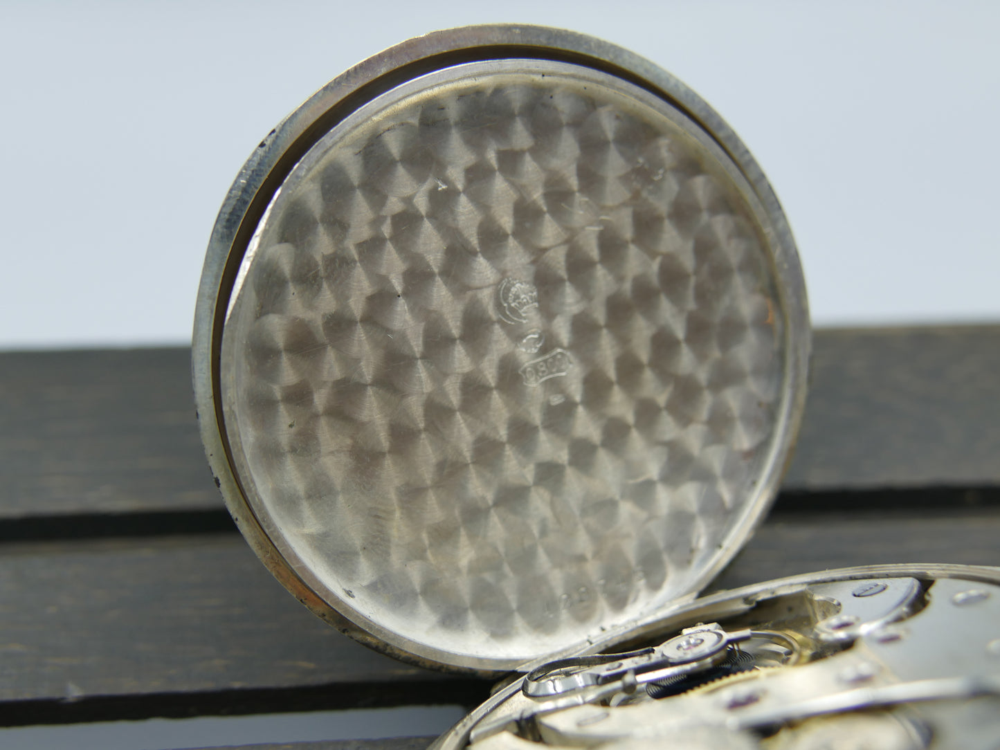 10s vintage gousset pocket watch savonnette Tissot hand wind solid silver 0.800