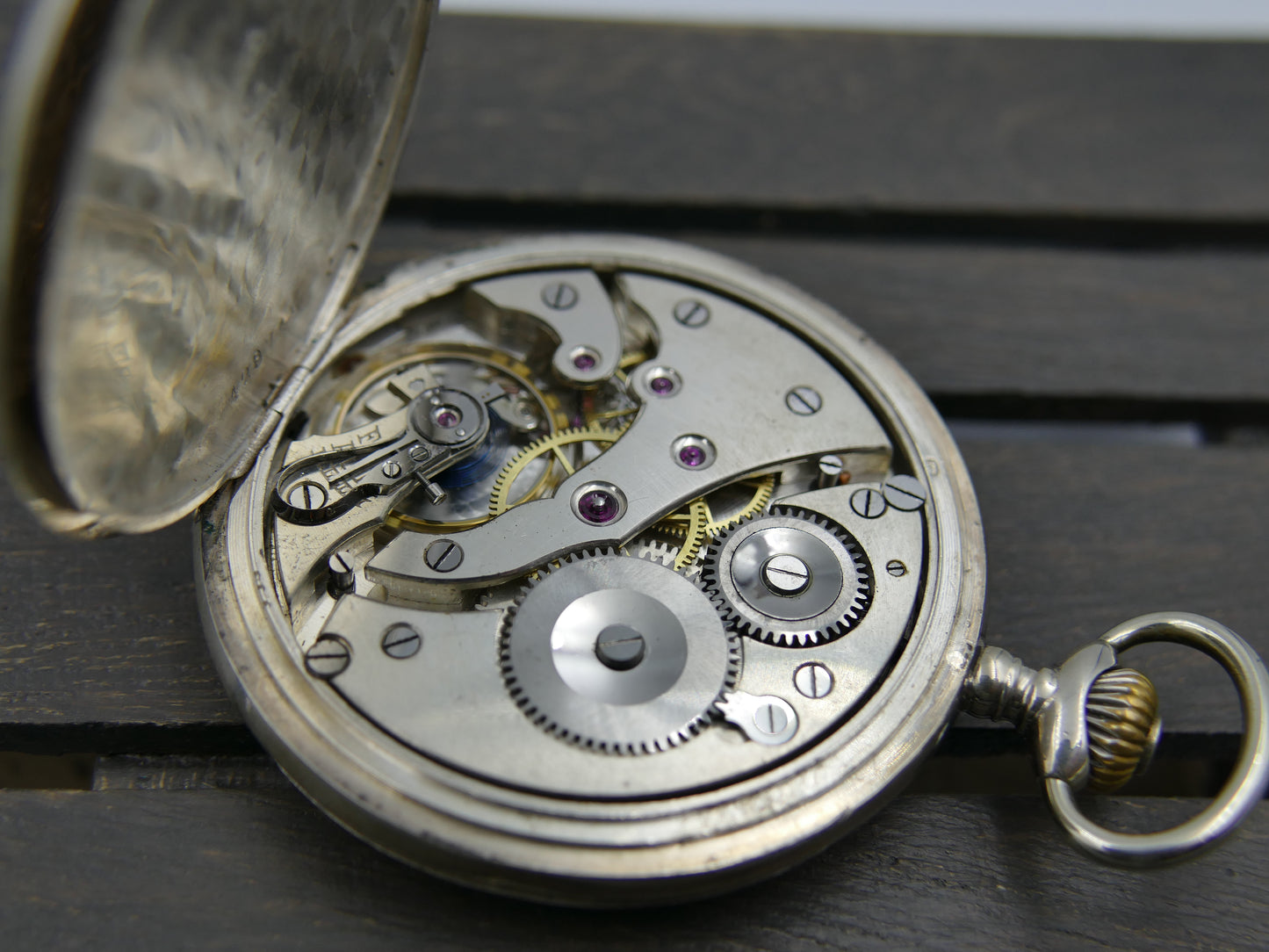 10s vintage gousset pocket watch savonnette Tissot hand wind solid silver 0.800