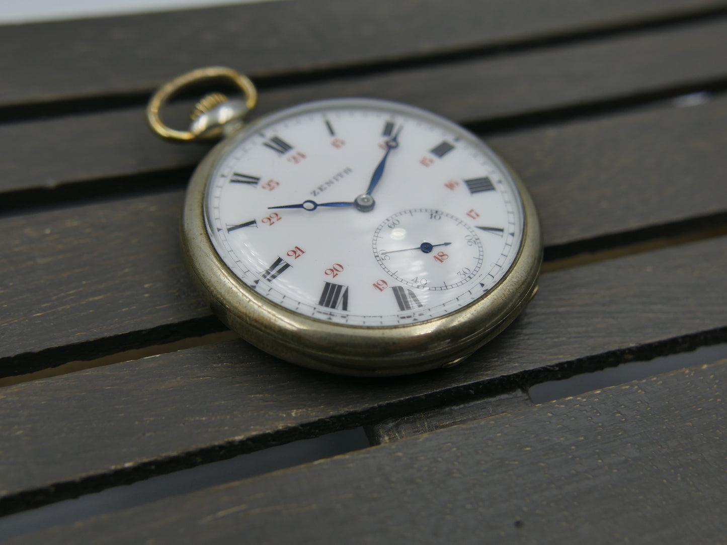 10s vintage gousset pocket watch Zenith hand wind grand prix