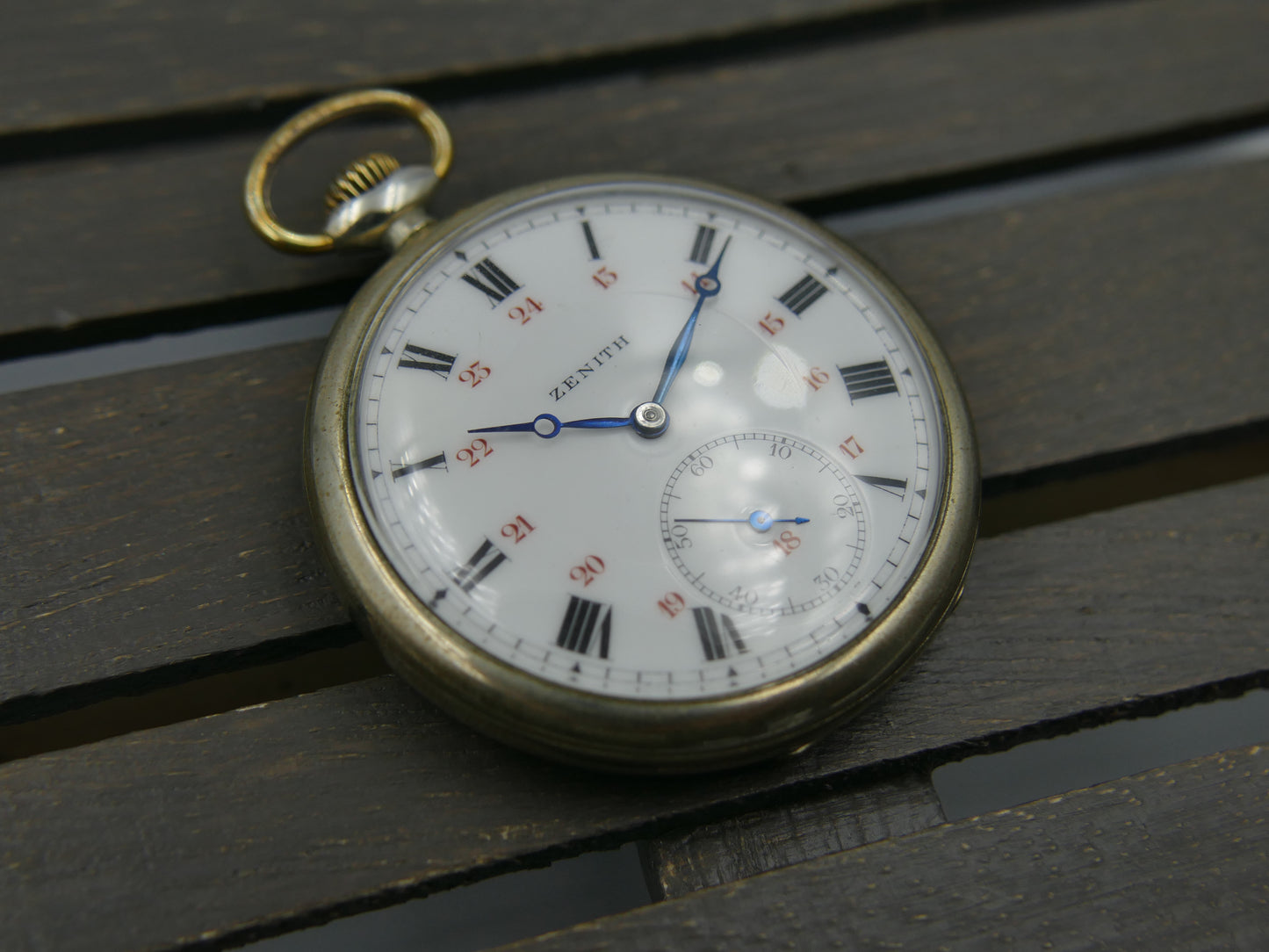 10s vintage gousset pocket watch Zenith hand wind grand prix