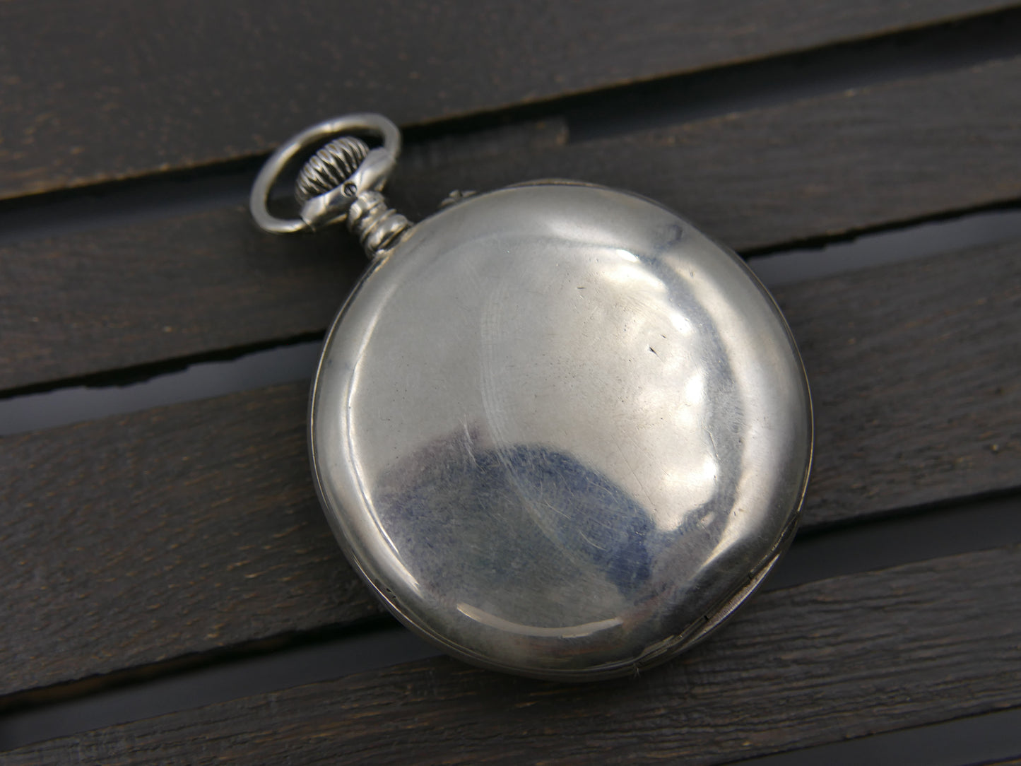10s vintage gousset pocket watch Longines hand wind solid silver 0.900