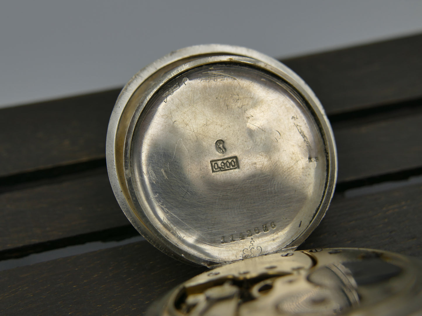 10s vintage gousset pocket watch Longines hand wind solid silver 0.900